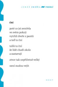 Jonáš Zbořil: Podolí (obálka knihy)